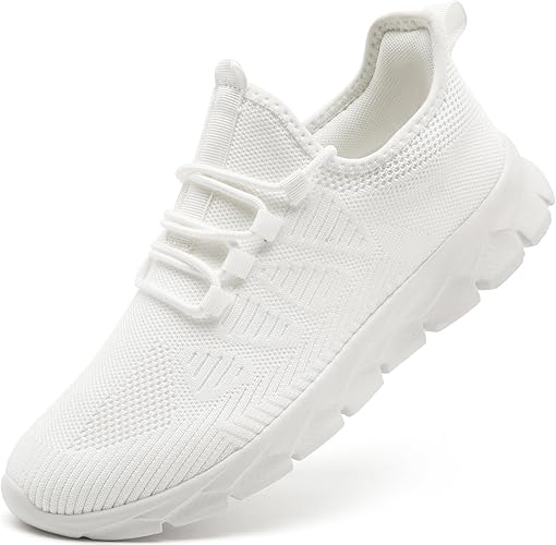 Mens Running Shoes Tennis Slip on Sneakers Breathable Athletic Lightweight Gym Sports Workout Walking Shoes