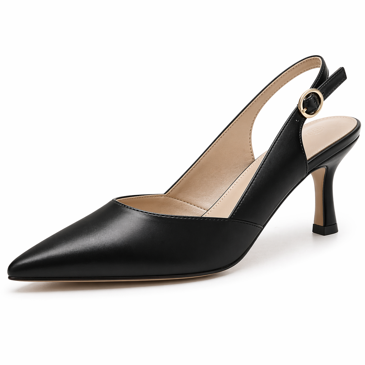 Women's Slingback Kitten Heels Closed Pointed Toe Wedding Party Dress Pumps Shoes