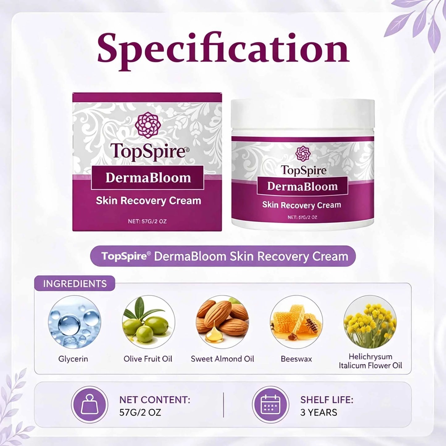 ✨TopSpire® DermaBloom Skin Recovery Cream