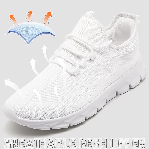 Mens Running Shoes Tennis Slip on Sneakers Breathable Athletic Lightweight Gym Sports Workout Walking Shoes