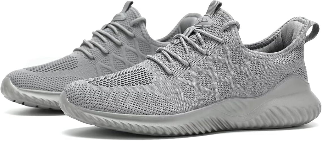 Mens Running Shoes Slip on Tennis Walking Sneakers Casual Mesh Breathable Lightweight Work Sport Shoes