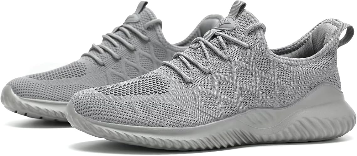 Mens Running Shoes Slip on Tennis Walking Sneakers Casual Mesh Breathable Lightweight Work Sport Shoes