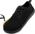 Steel Toe Shoes for Men Non Slip Work Sneakers Safety Tennis Industrial Puncture Proof Construction Comfortable Barefoot Shoes Wide Toe Box Walking