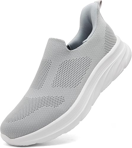 Men's Daily Commute Loafers, Breathable Knit Slip-On Casual Footwear