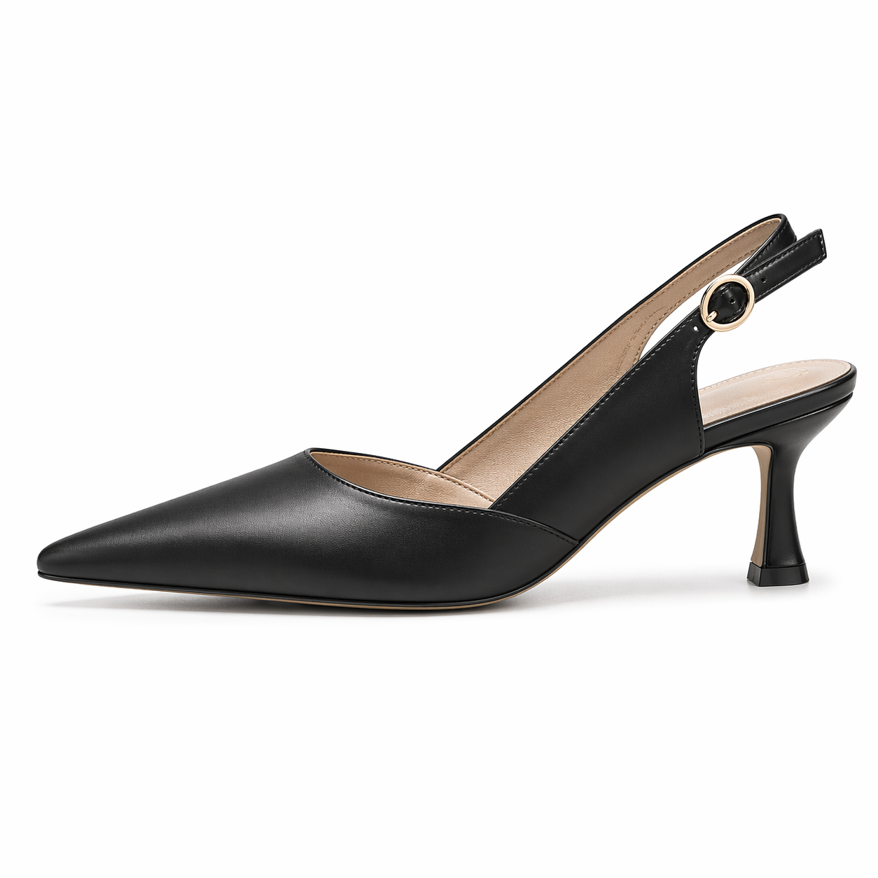 Women's Slingback Kitten Heels Closed Pointed Toe Wedding Party Dress Pumps Shoes