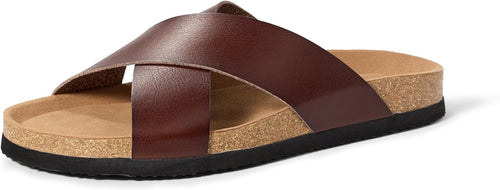 Durable Leather Fisherman Sandals Men Closed Toe Summer Beach & Outdoor Shoes