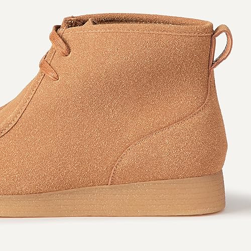 Men's Cap Toe Combat Boots, Lace Up Zipper Design Outdoor Ankle Boots