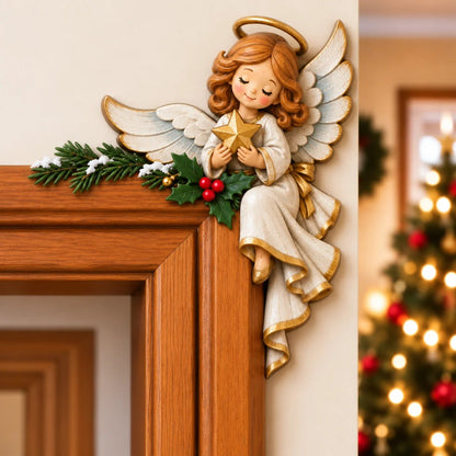 Christmas Peekaboo Door Frame Corner Decor – 3D Holiday Character Decoration