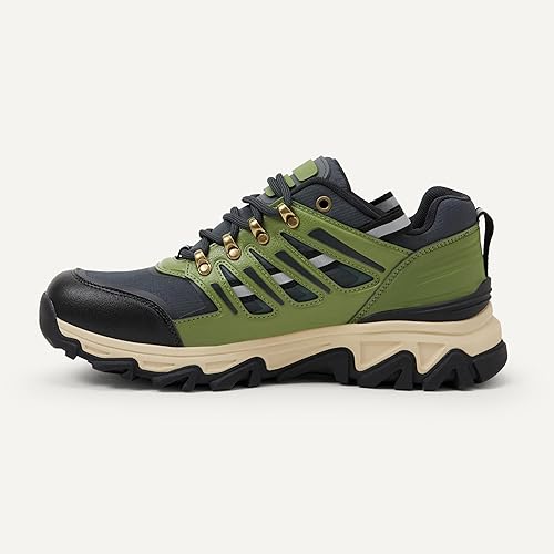 Men's Adventure Hiking Boots, Waterproof Shell with Plush Memory Foam Insole