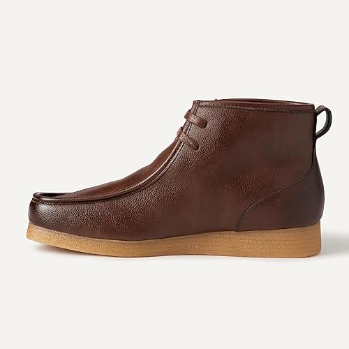 Daily Wear Lace Up Combat Boots, Men's Cap Toe Side Zipper Ankle Shoes