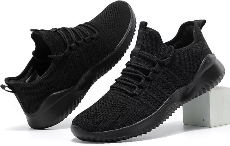 Mens Walking Shoes Lightweight Breathable Slip On Running Shoes Comfortable Fashion Sneakers Workout Casual Sports