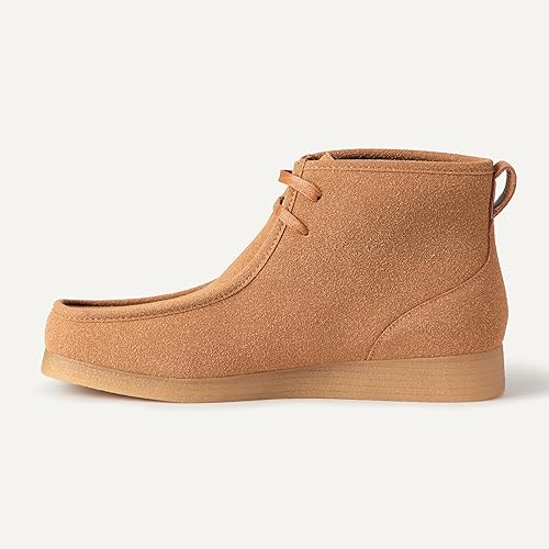 Men's Cap Toe Combat Boots, Lace Up Zipper Design Outdoor Ankle Boots