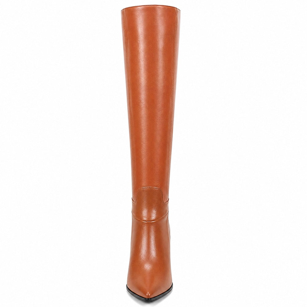Women's Knee High Boots Pointy Toe Tall Boots Side-Zip High Heels Dress Boots