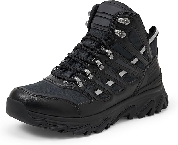 Men's Memory Foam Insole Hiking Boots, Durable Waterproof Mountain Shoes