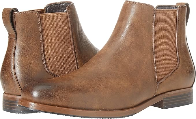 Men's Mid Ankle Combat Boots, Cap Toe Lace Up Quick Zip Design