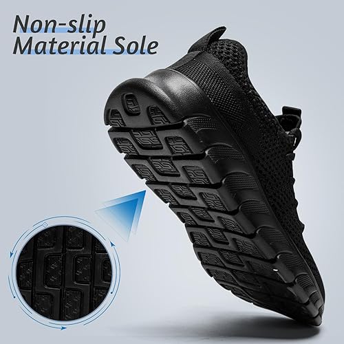 Men's Lightweight Running Shoes Slip On Walking Tennis Gym Shoes Fashion Sneakers