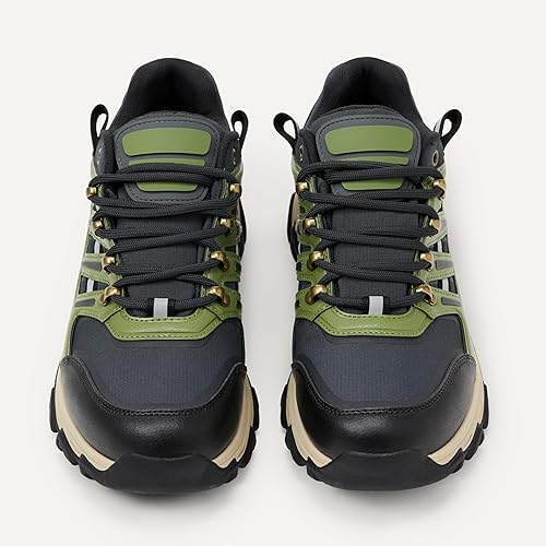 Men's Adventure Hiking Boots, Waterproof Shell with Plush Memory Foam Insole