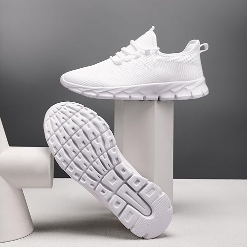 Mens Running Shoes Tennis Slip on Sneakers Breathable Athletic Lightweight Gym Sports Workout Walking Shoes