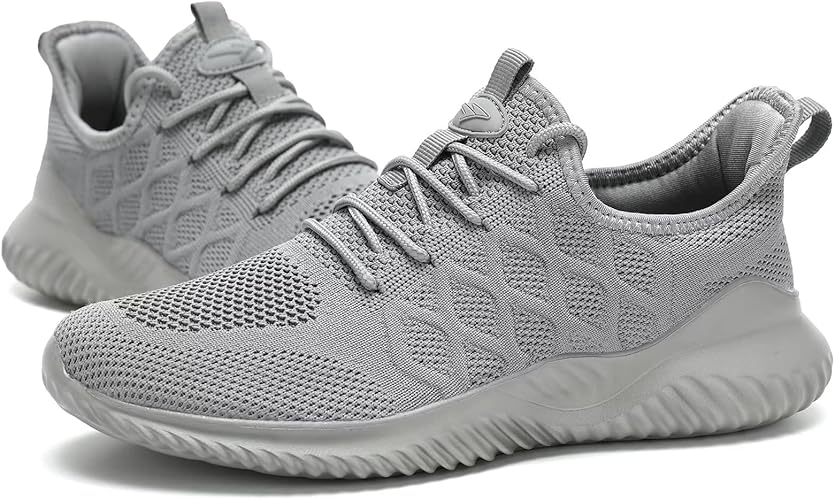 Mens Running Shoes Slip on Tennis Walking Sneakers Casual Mesh Breathable Lightweight Work Sport Shoes