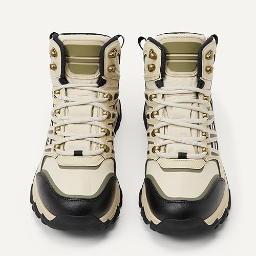 Waterproof Non-Slip Hiking Boots, Men's Premium Memory Foam Cushioned Insole