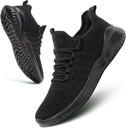 Mens Walking Shoes Lightweight Breathable Slip On Running Shoes Comfortable Fashion Sneakers Workout Casual Sports