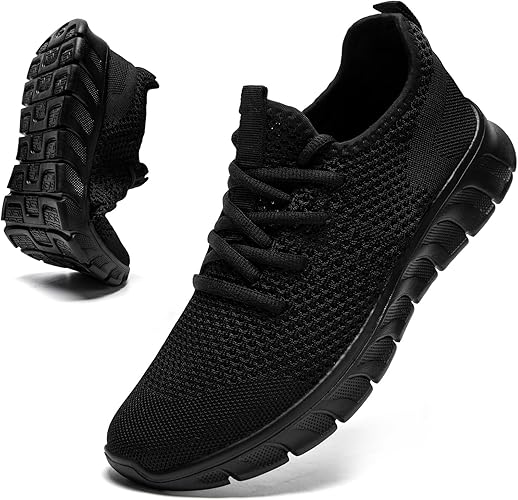 Men's Lightweight Running Shoes Slip On Walking Tennis Gym Shoes Fashion Sneakers