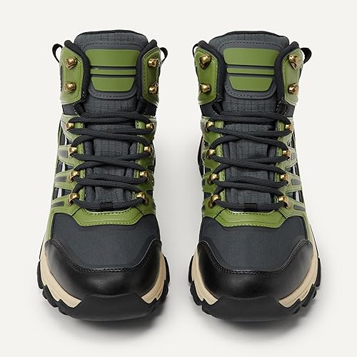 Men's Waterproof Hiking Boots, Memory Foam Insole All-Day Comfort Outdoor Footwear