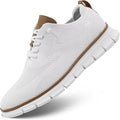 Men's Casual Business Shoes Fashion Mesh Dress Oxfords Walking Work Sneakers Comfortable Lightweight White