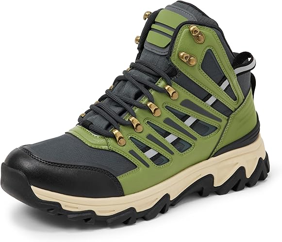 Men's Waterproof Hiking Boots, Memory Foam Insole All-Day Comfort Outdoor Footwear