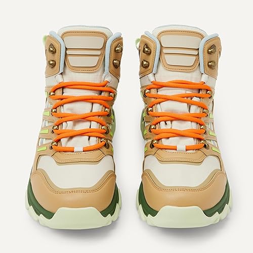 Waterproof Outdoor Hiking Boots for Men, Cushioned Memory Foam Insole