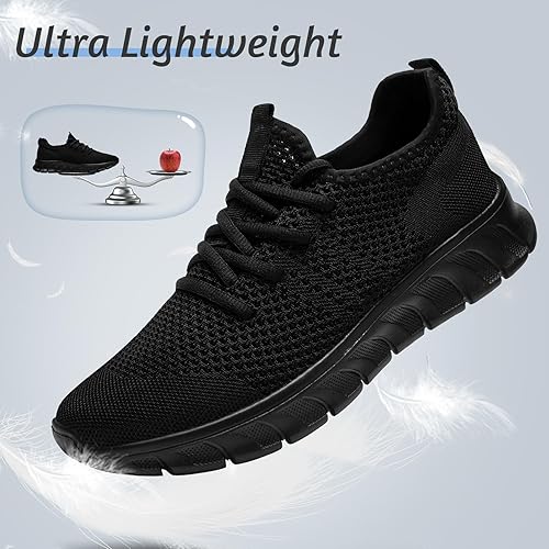 Men's Lightweight Running Shoes Slip On Walking Tennis Gym Shoes Fashion Sneakers