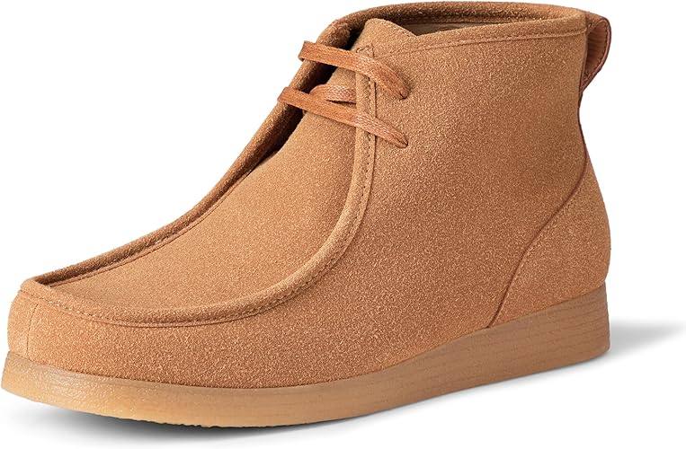 Men's Cap Toe Combat Boots, Lace Up Zipper Design Outdoor Ankle Boots