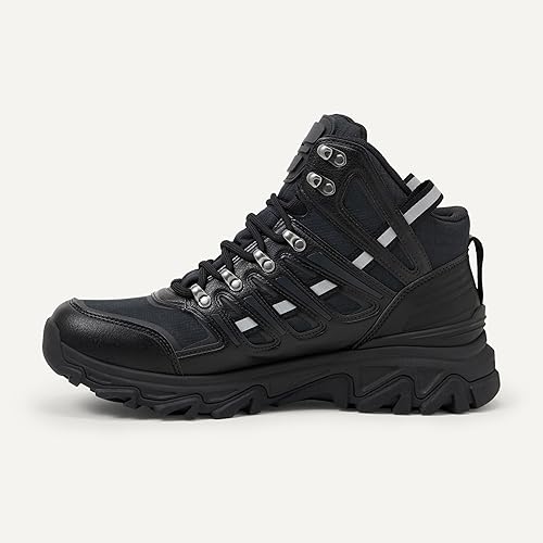 Men's Memory Foam Insole Hiking Boots, Durable Waterproof Mountain Shoes