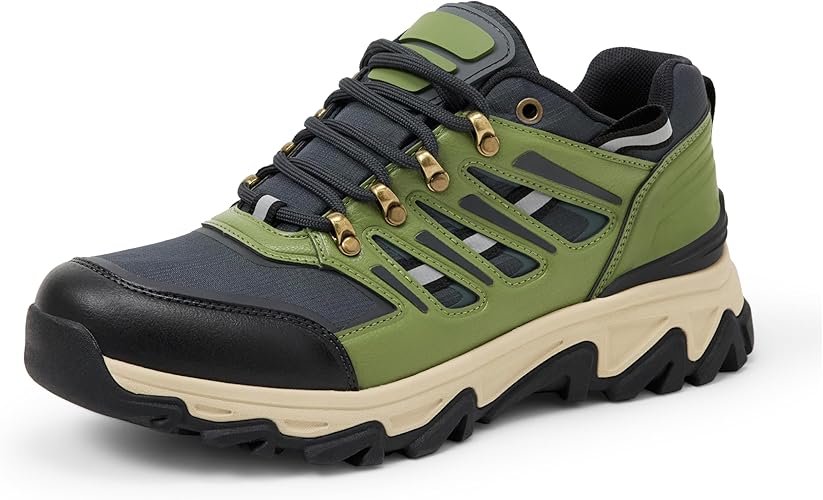 Men's Adventure Hiking Boots, Waterproof Shell with Plush Memory Foam Insole