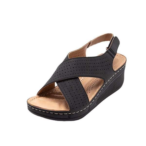 Women's Cross Strap Wedge Sandals - BUY 2 FREE SHIPPING
