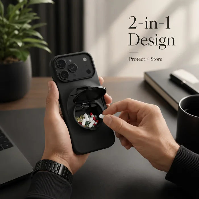 Hidden Storage Compartment Phone Case for Daily Carry & Travel Use